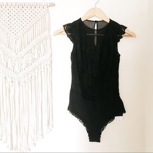 H&M • Black Lace Bodysuit